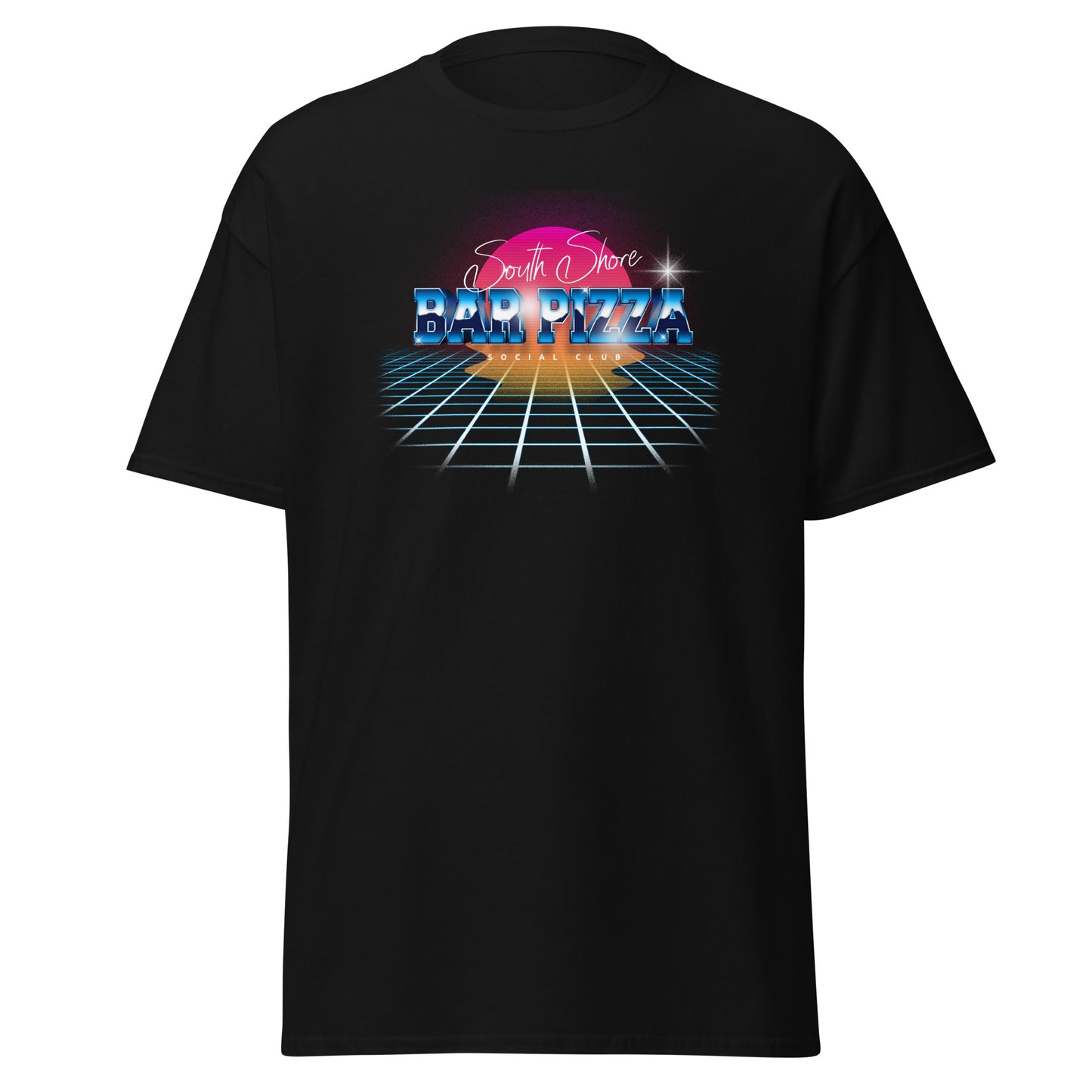 80's Style South Shore Bar Pizza Social Club Tee