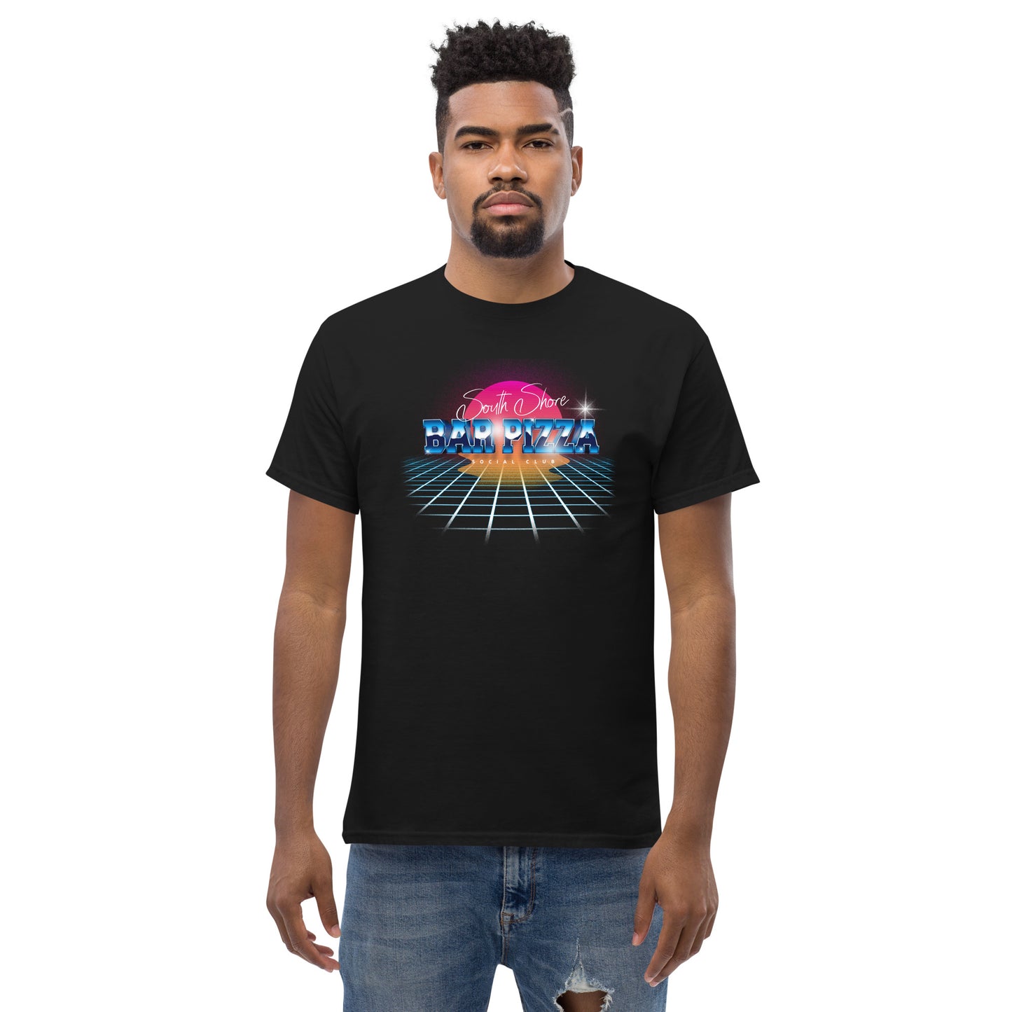 80's Style South Shore Bar Pizza Social Club Tee