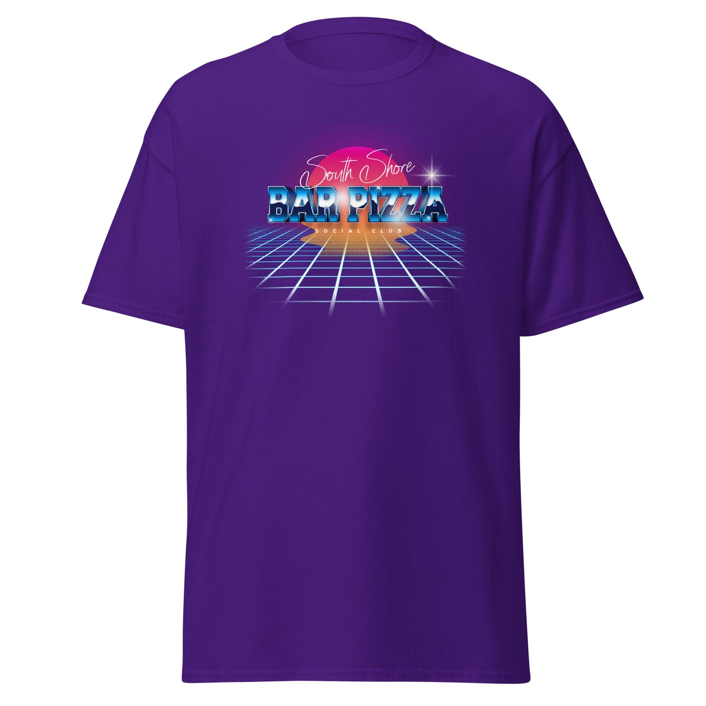 80's Style South Shore Bar Pizza Social Club Tee
