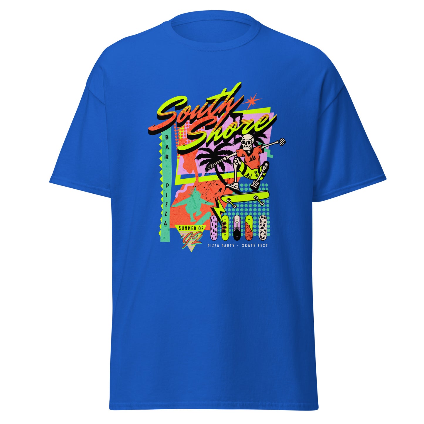 Summer 1992 South Shore Bar Pizza Skate Fest Pizza Party Tee