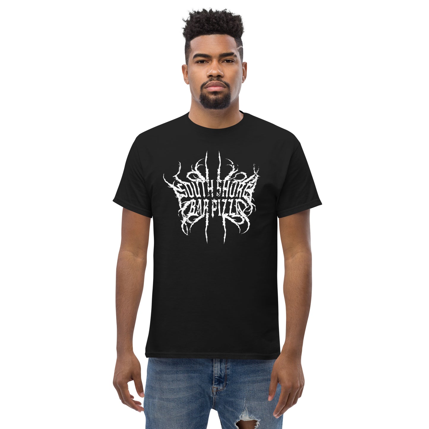 South Shore Bar Pizza Death Metal Band Tee