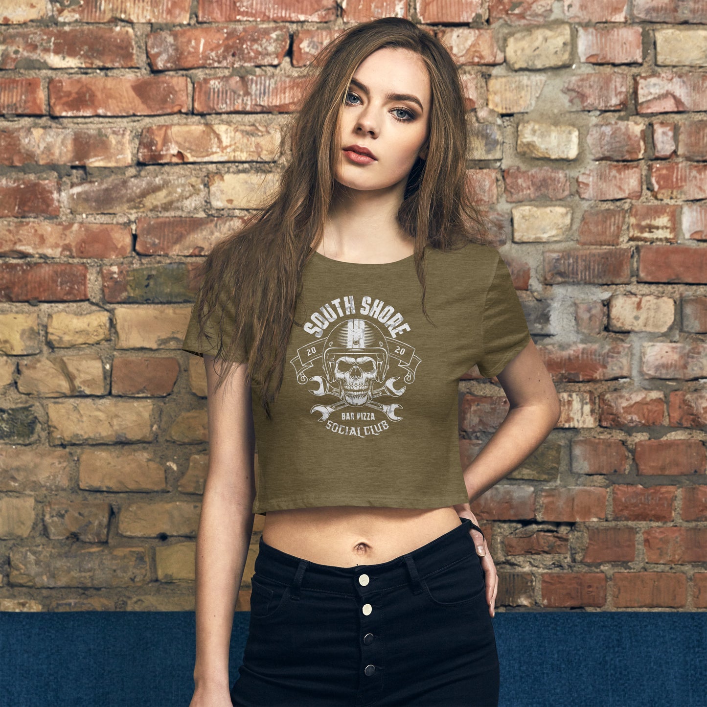 South Shore Bar Pizza Social Club Crop Top Tee