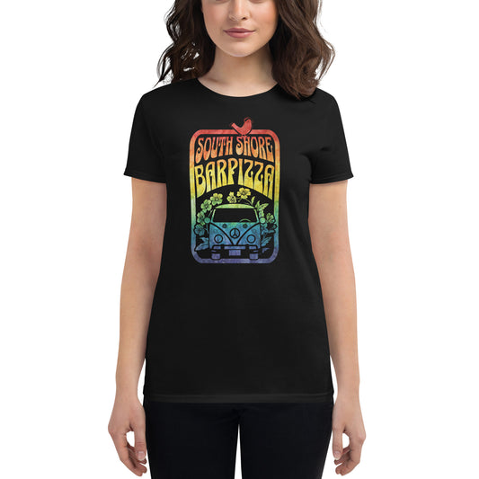 South Shore Bar Pizza - Fitted Women's Short Sleeve Woodstock Tee