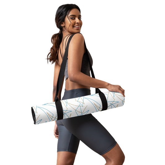 Randolph Bar Pizza Table Pattern Yoga Mat