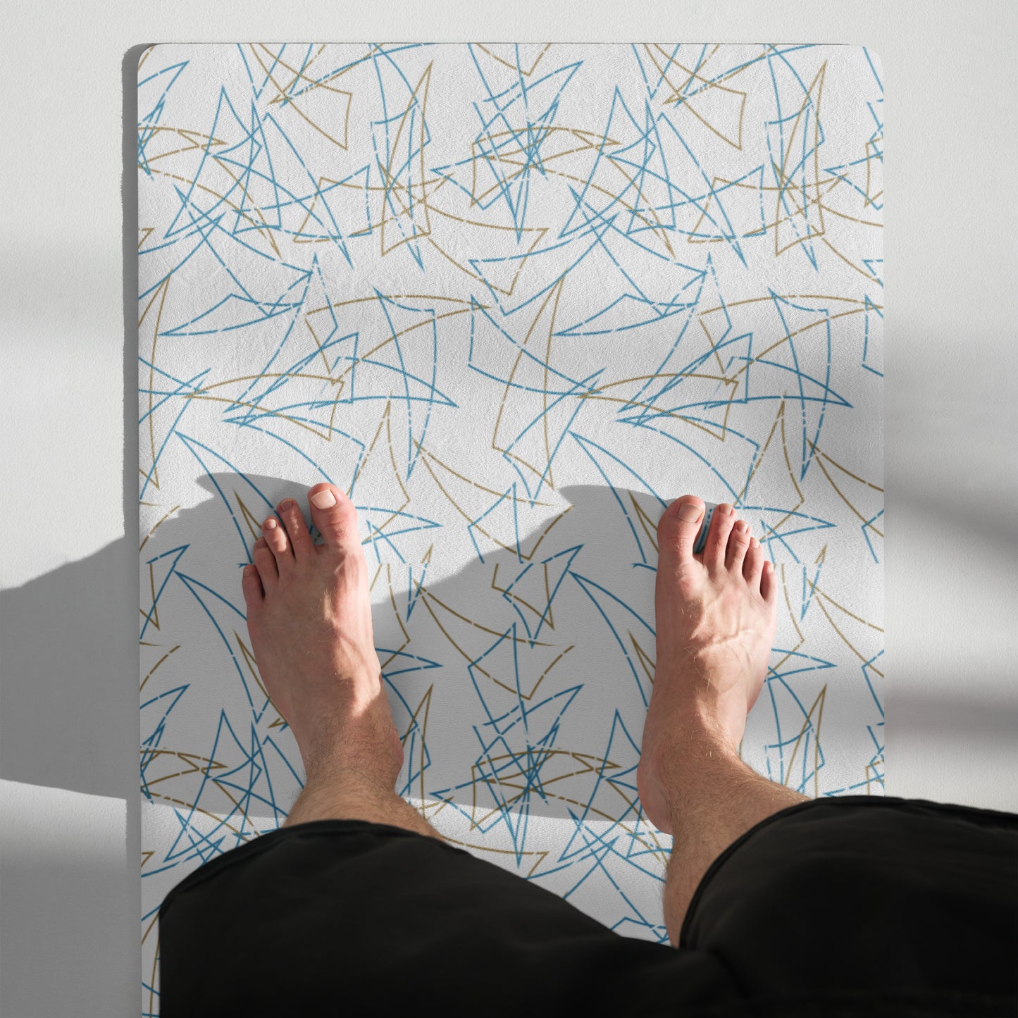 Randolph Bar Pizza Table Pattern Yoga Mat