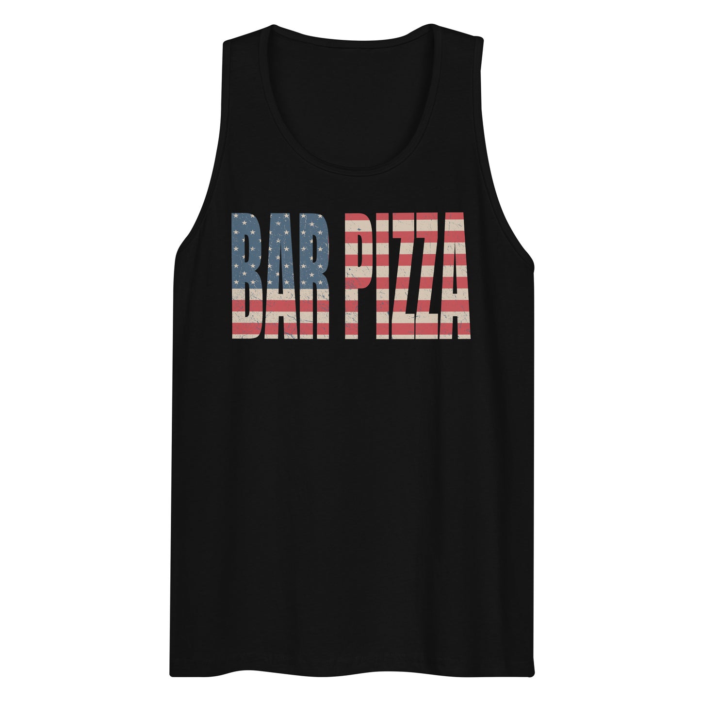 American Flag Bar Pizza Tank Top