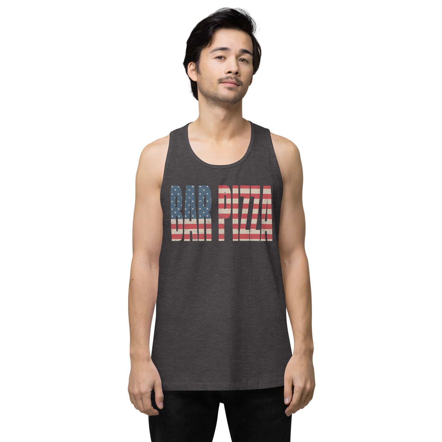 American Flag Bar Pizza Tank Top