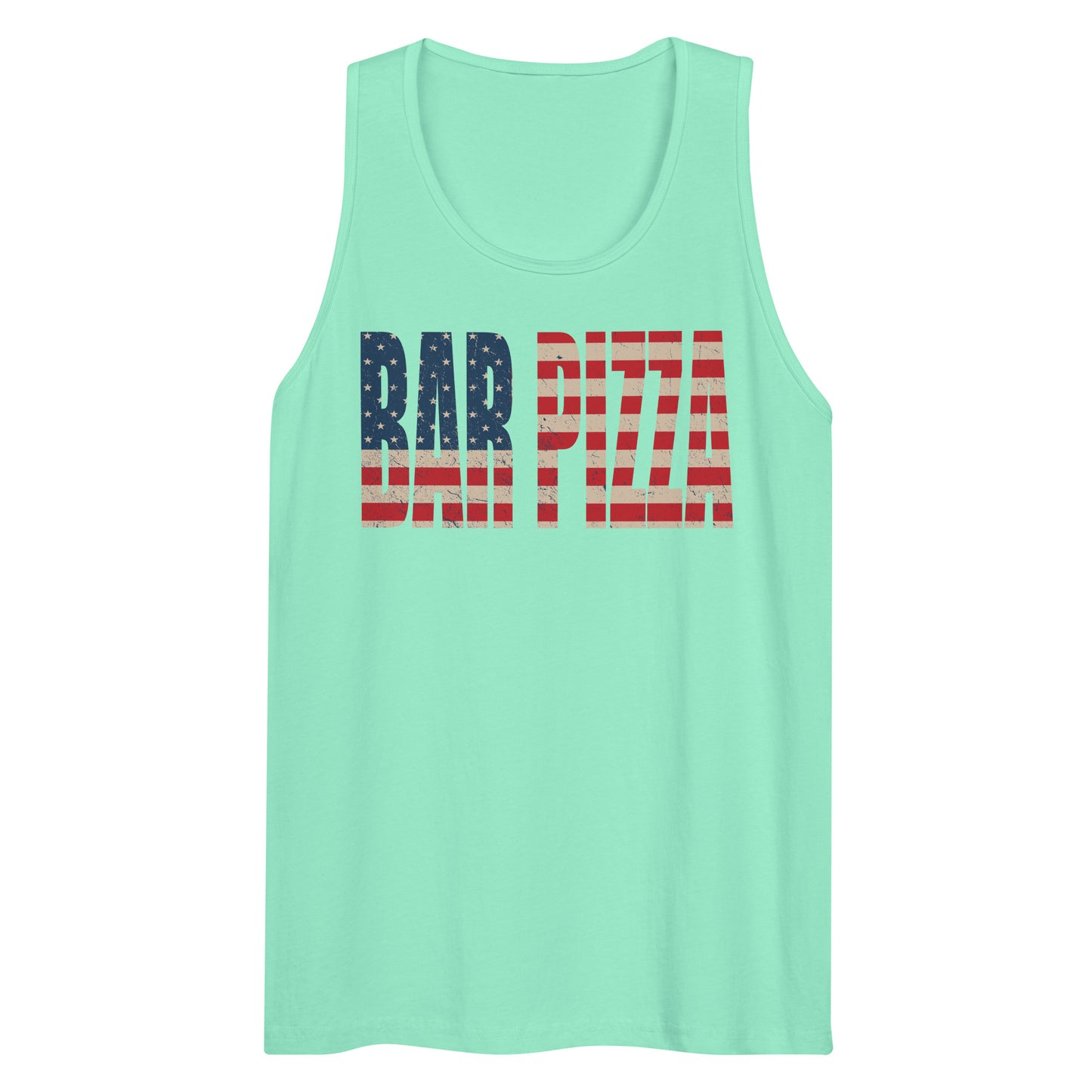 American Flag Bar Pizza Tank Top