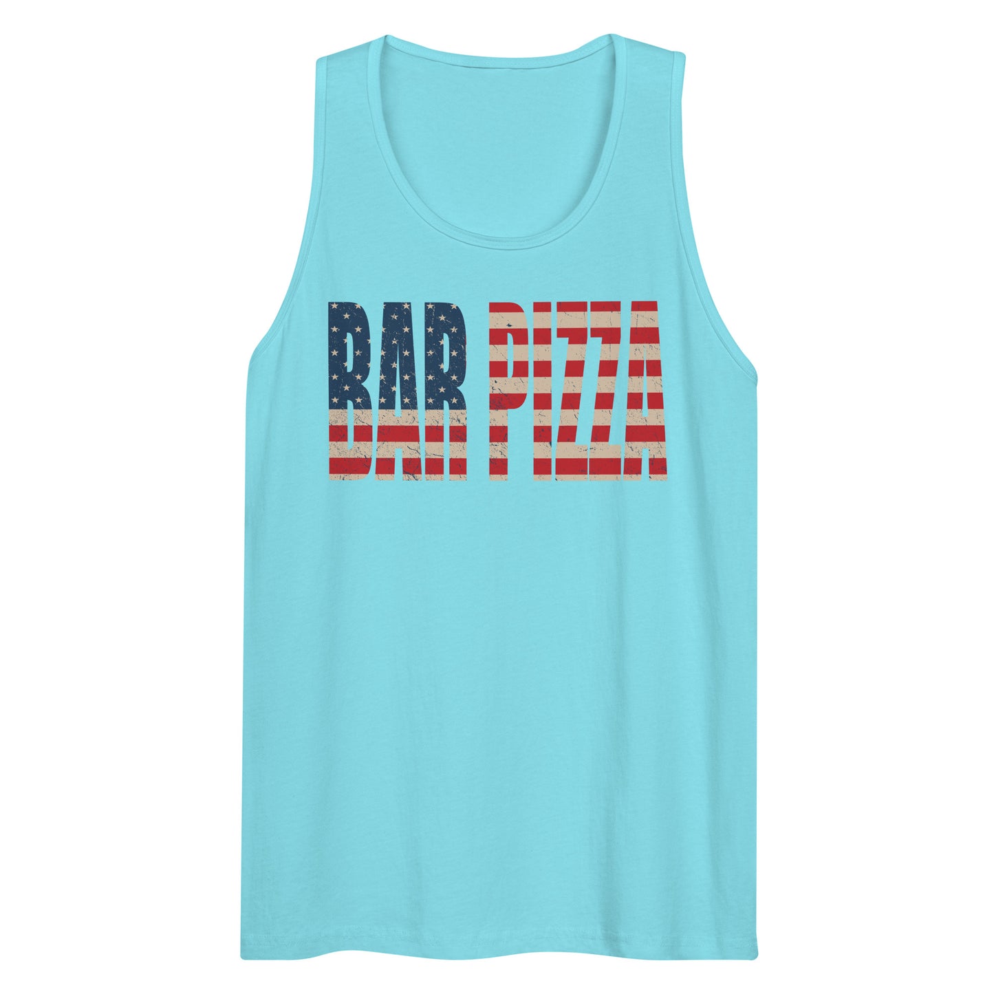 American Flag Bar Pizza Tank Top