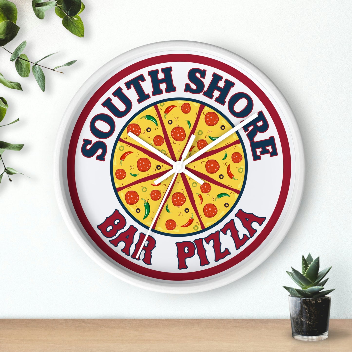 South Shore Bar Pizza Wall Clock