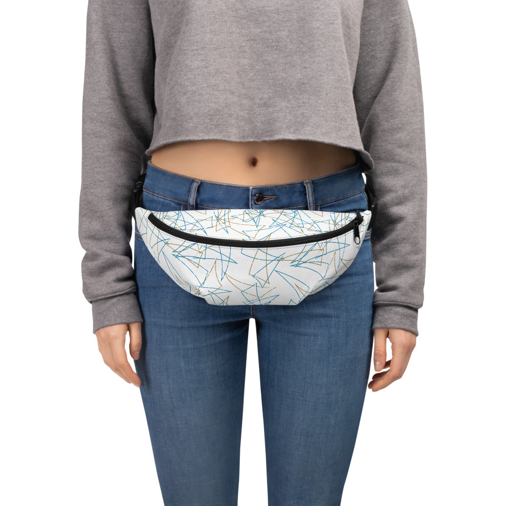 80's Table Top Pattern Bar Pizza Fanny Pack