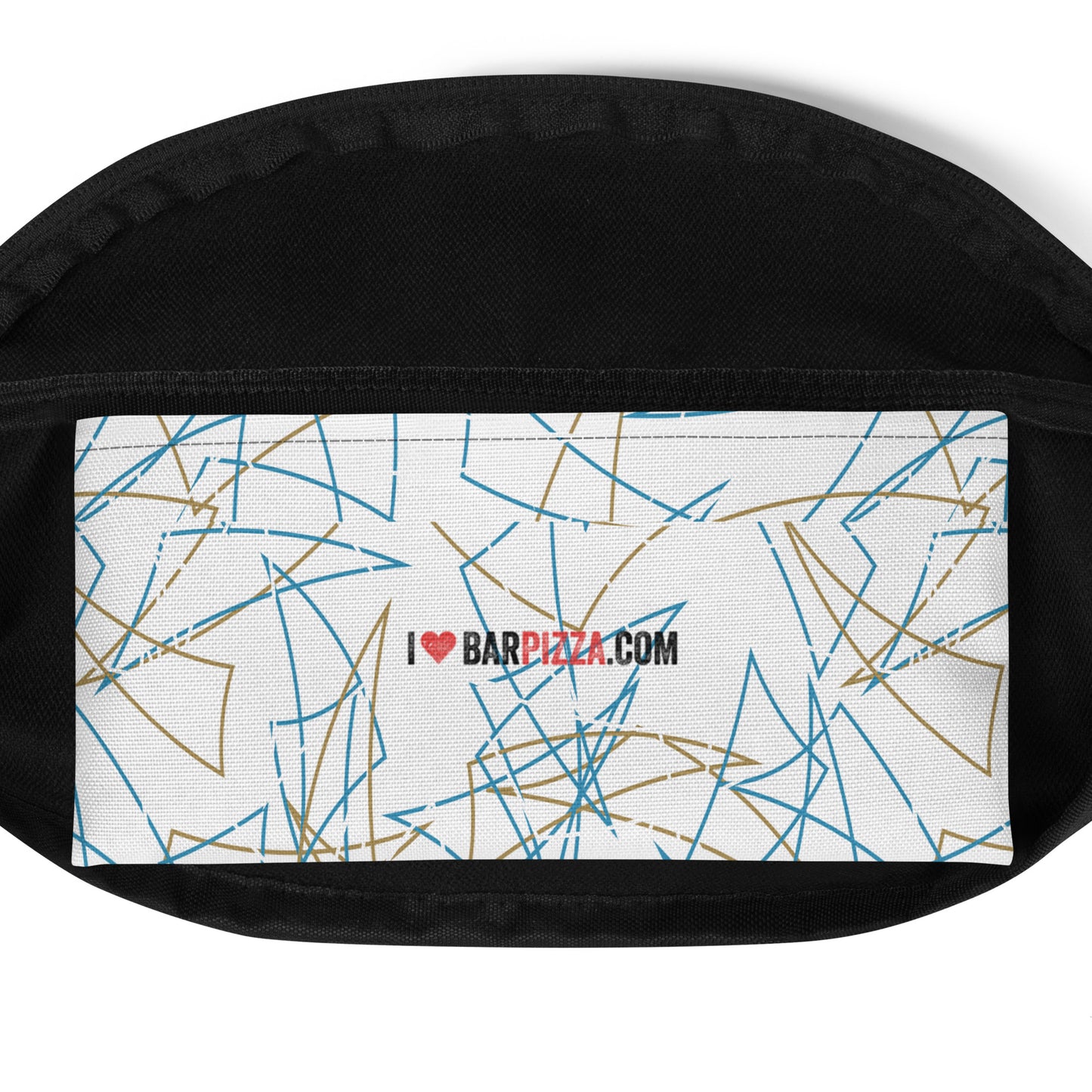 80's Table Top Pattern Bar Pizza Fanny Pack