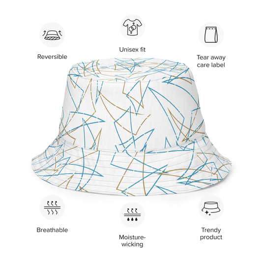 Table Pattern Reversible bucket hat