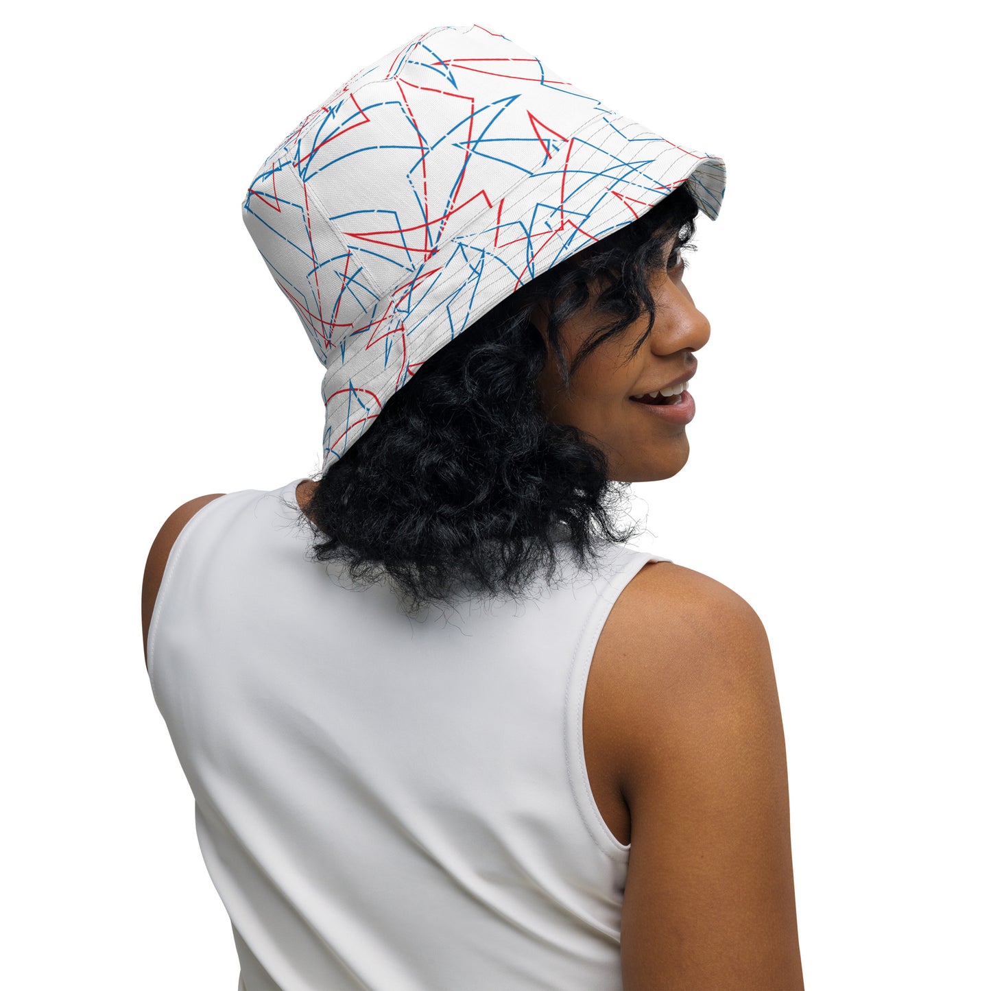 Table Pattern Reversible bucket hat