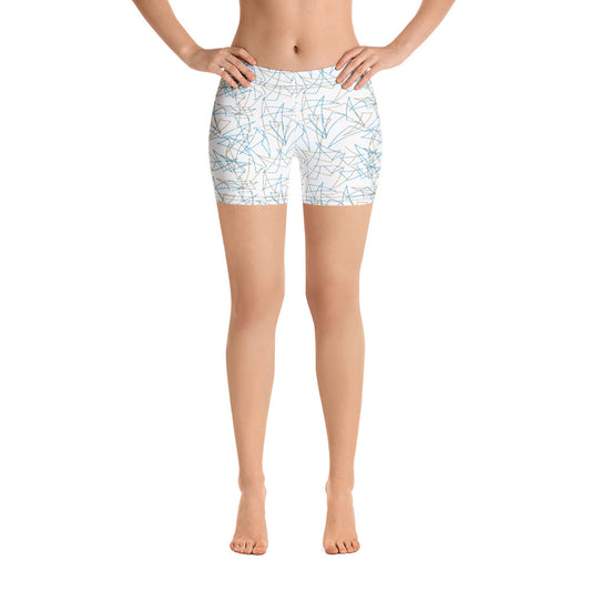 80's Pattern Women's Biking Stretch Shorts