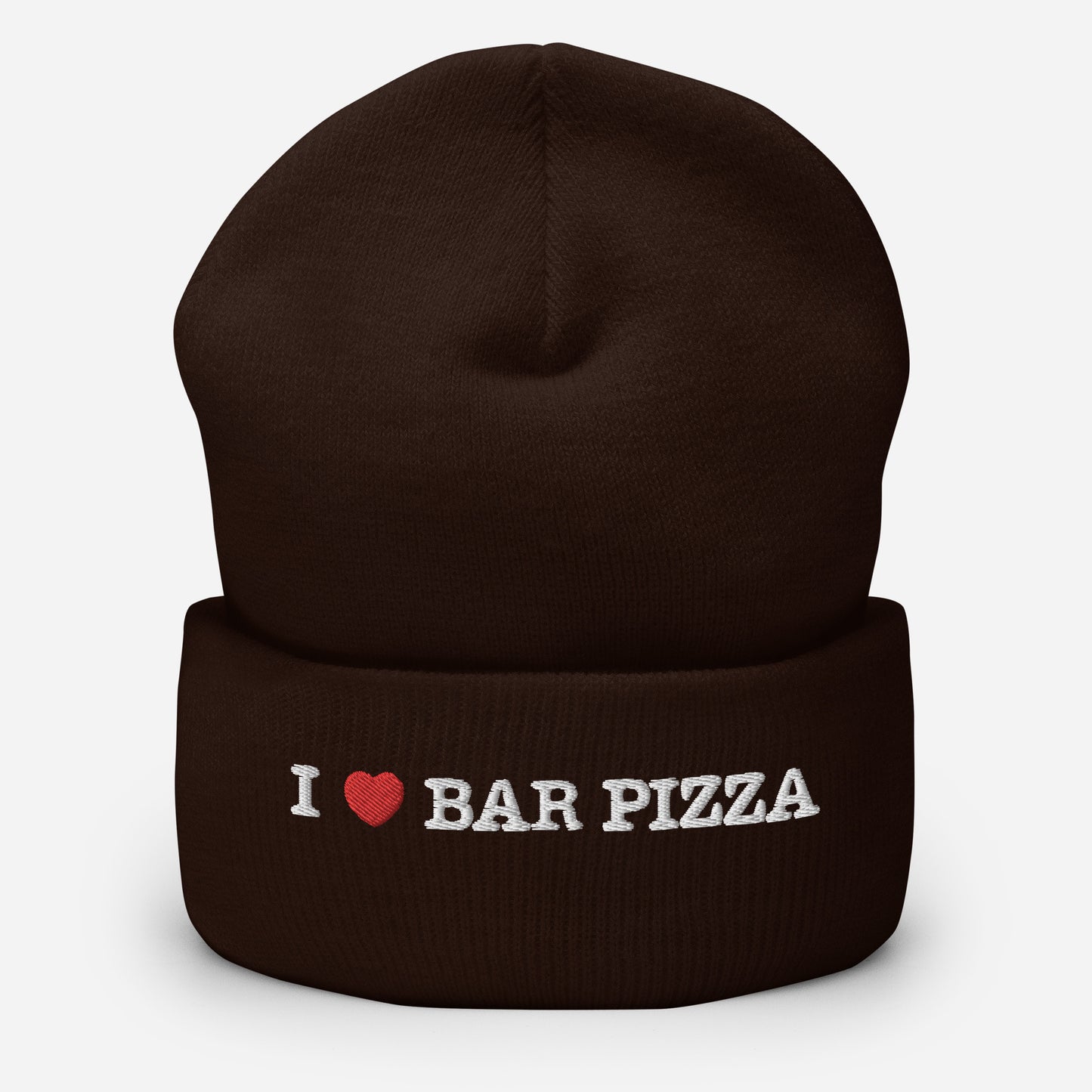 I Heart Bar Pizza Beanie - No Pom Pom