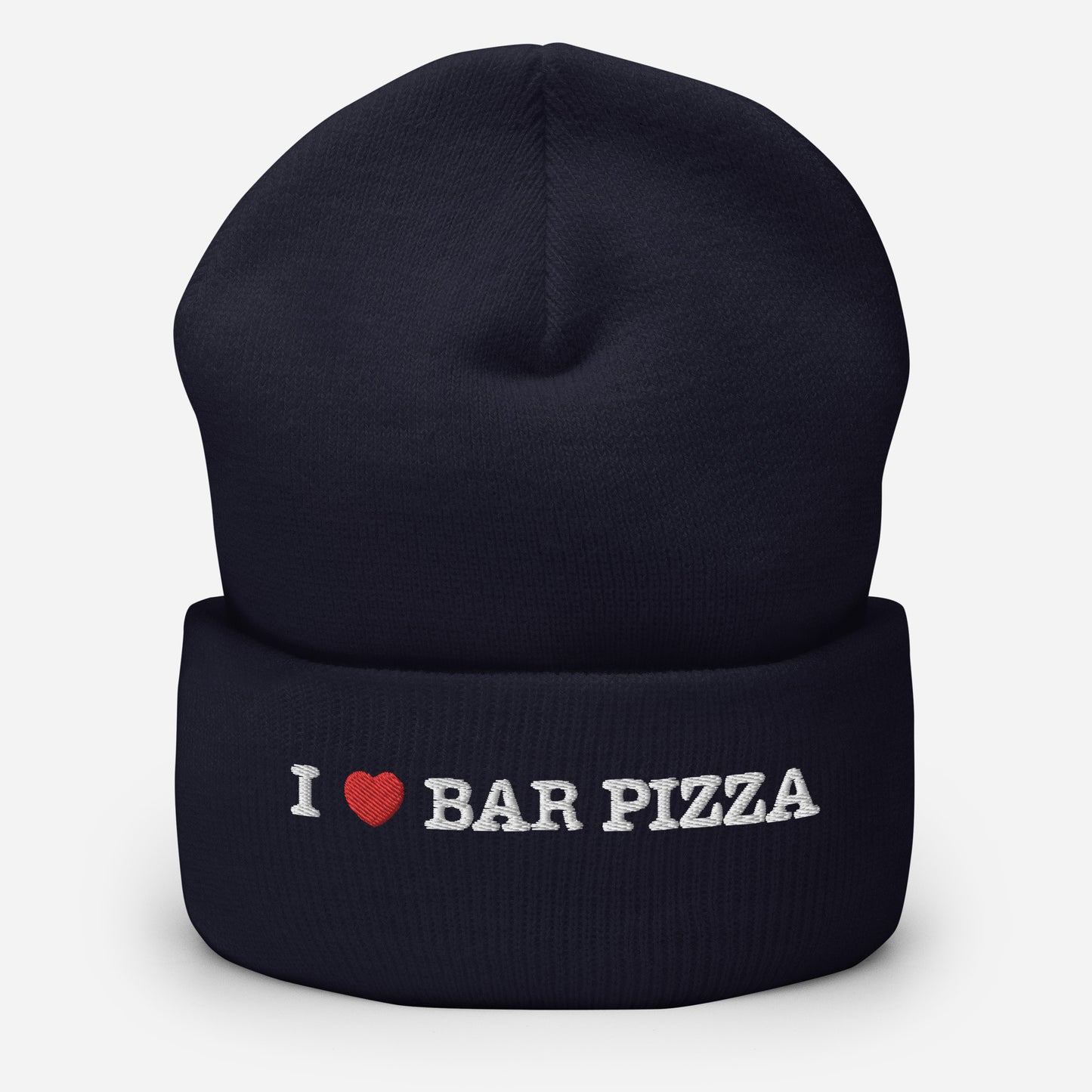 I Heart Bar Pizza Beanie - No Pom Pom