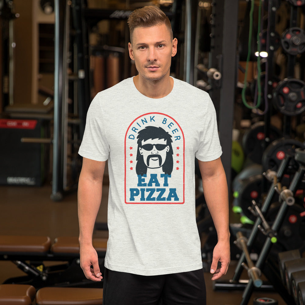 Drink Beer Eat Pizza Mullet T-Shirt