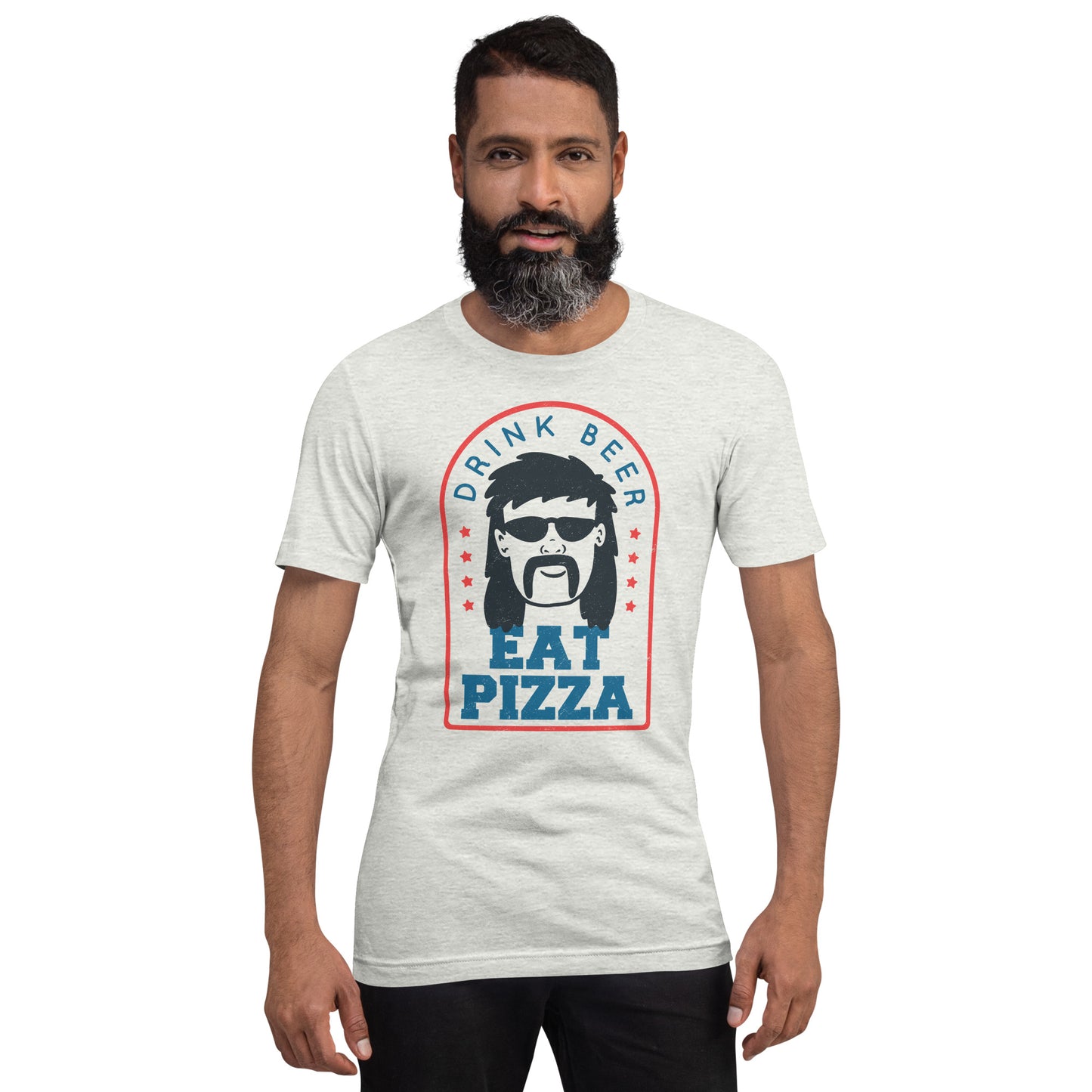 Drink Beer Eat Pizza Mullet T-Shirt