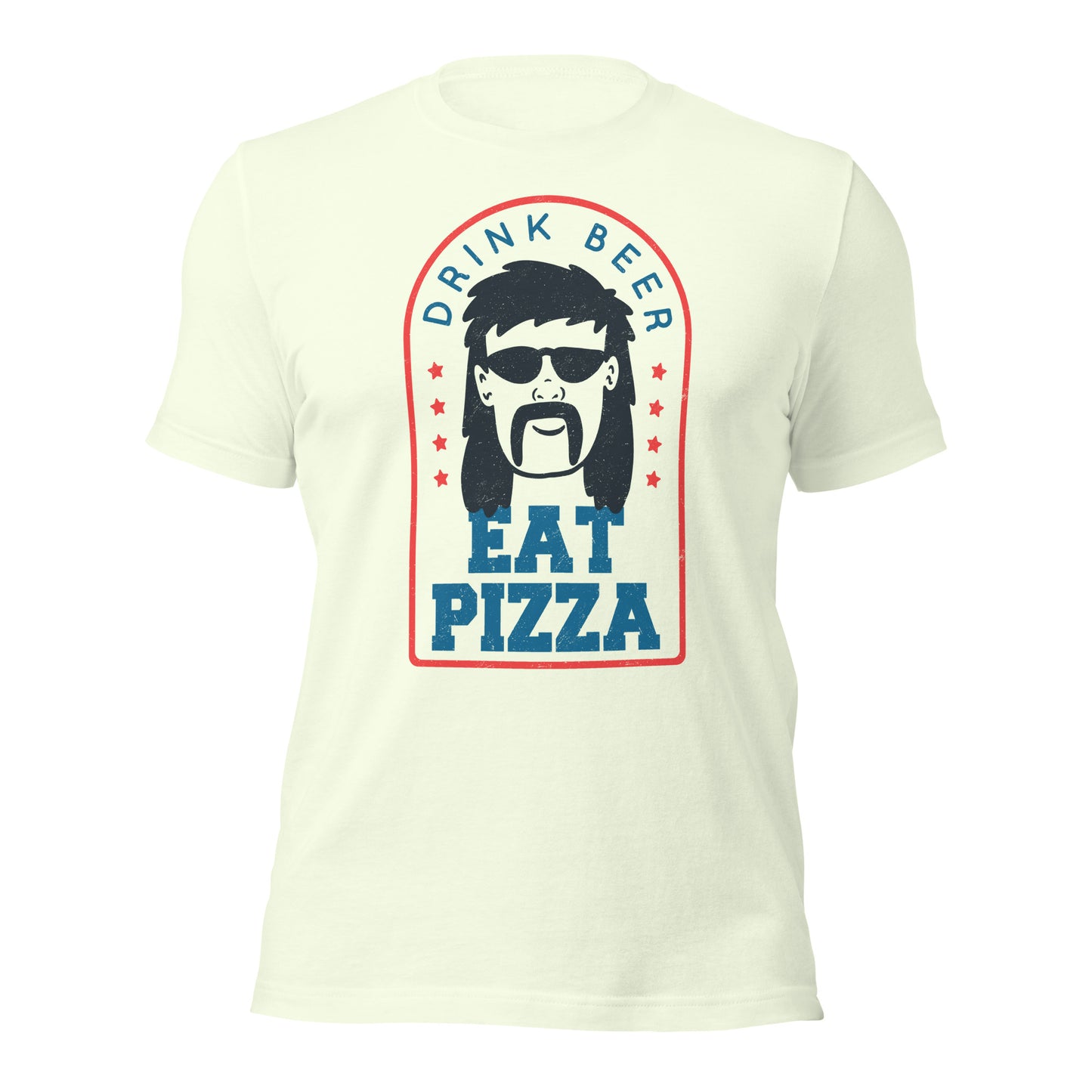 Drink Beer Eat Pizza Mullet T-Shirt