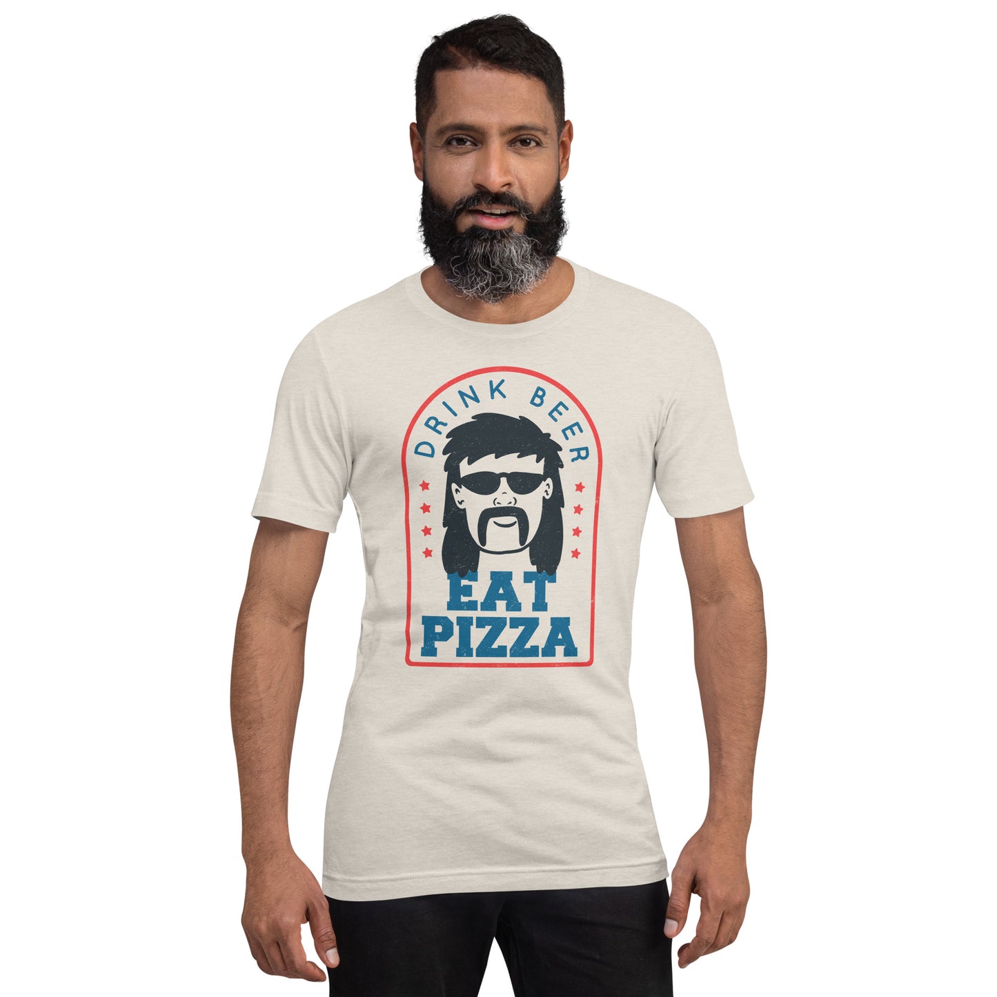 Drink Beer Eat Pizza Mullet T-Shirt