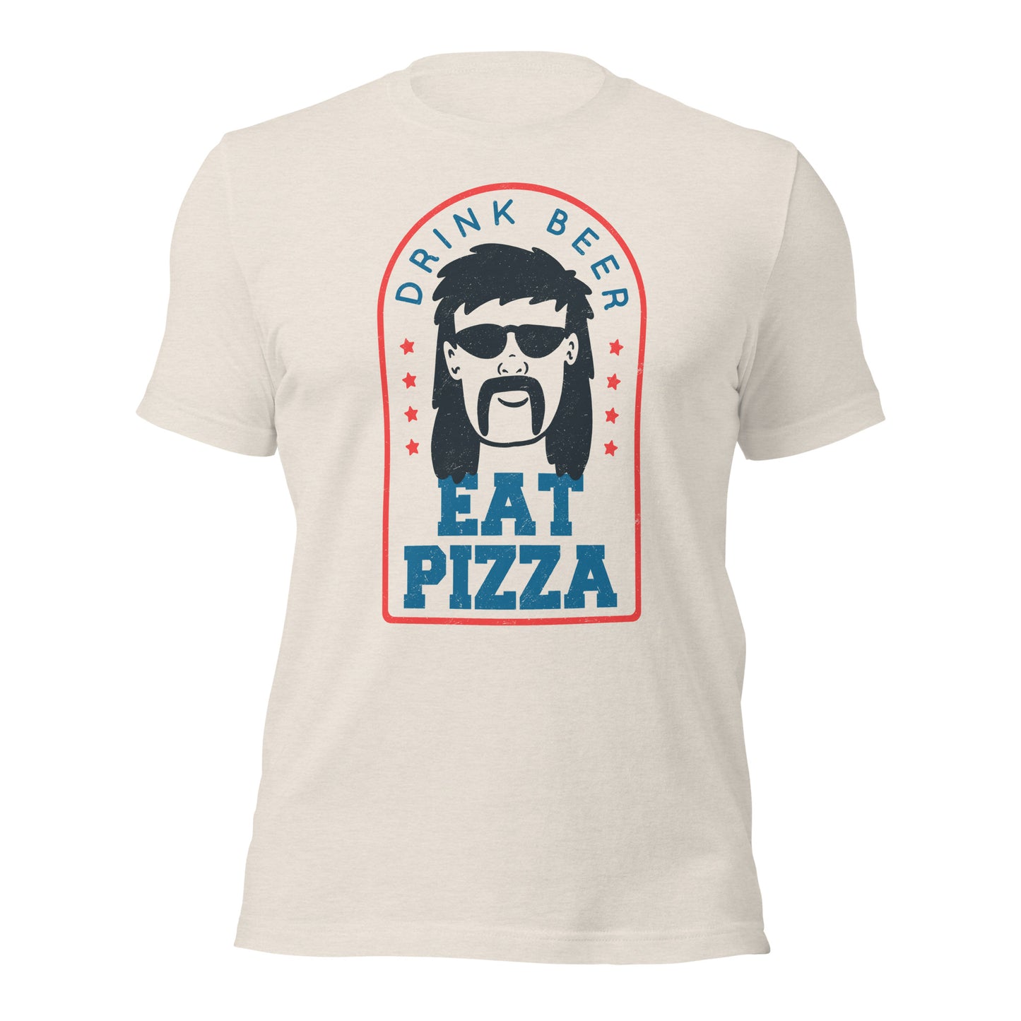 Drink Beer Eat Pizza Mullet T-Shirt