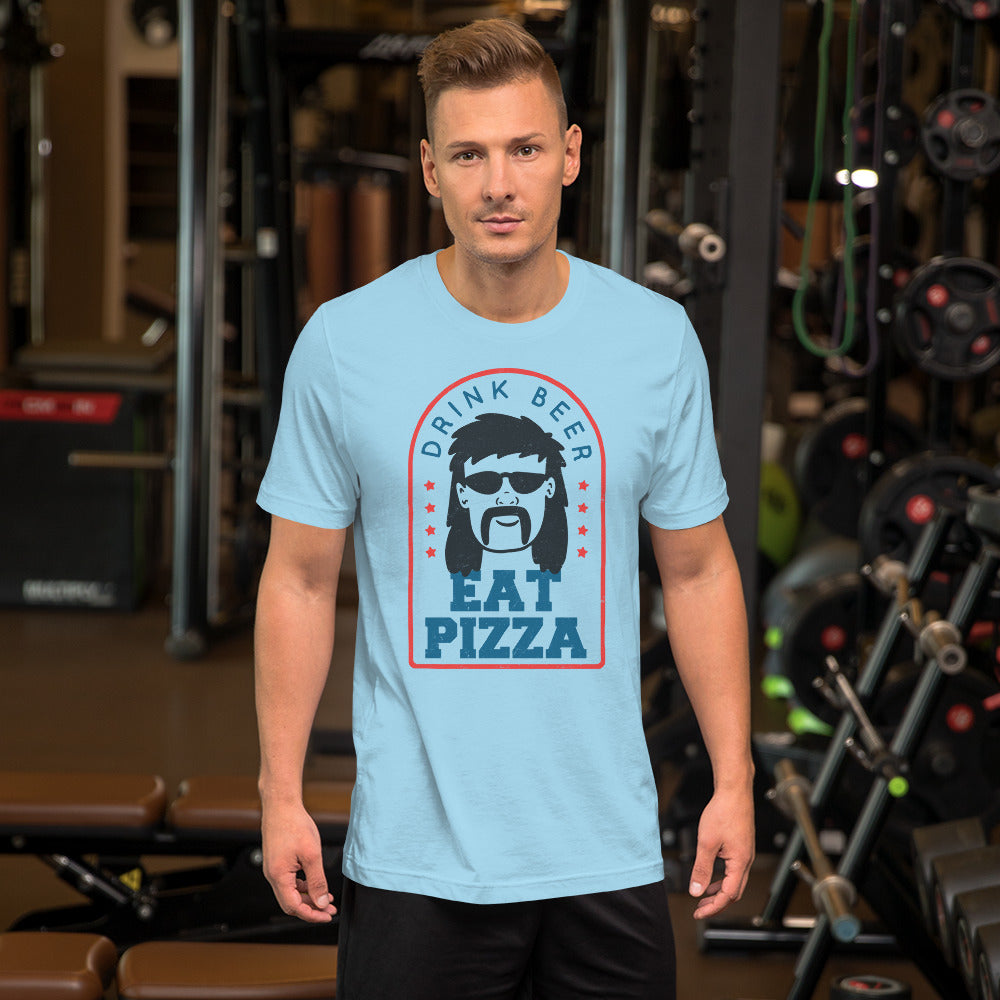 Drink Beer Eat Pizza Mullet T-Shirt