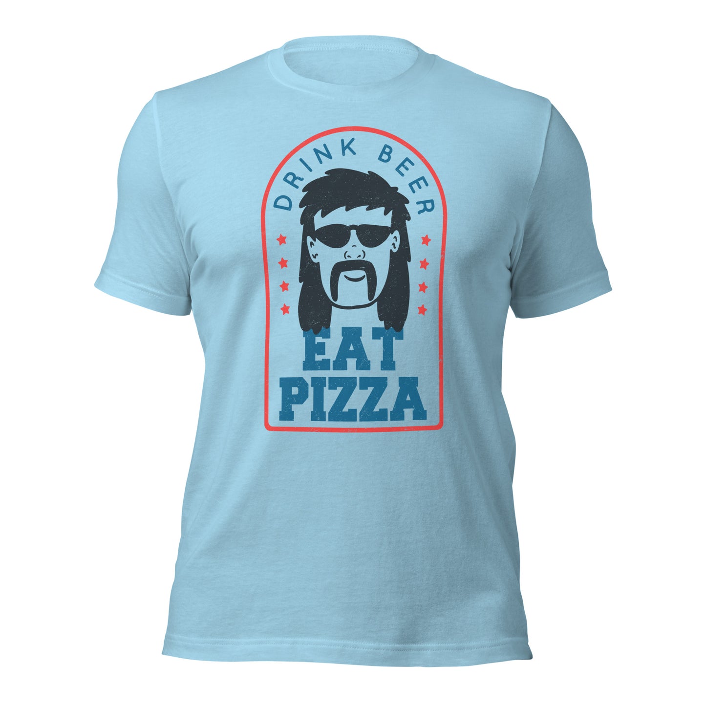 Drink Beer Eat Pizza Mullet T-Shirt