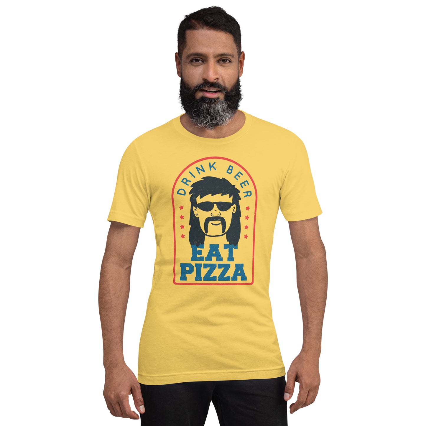 Drink Beer Eat Pizza Mullet T-Shirt