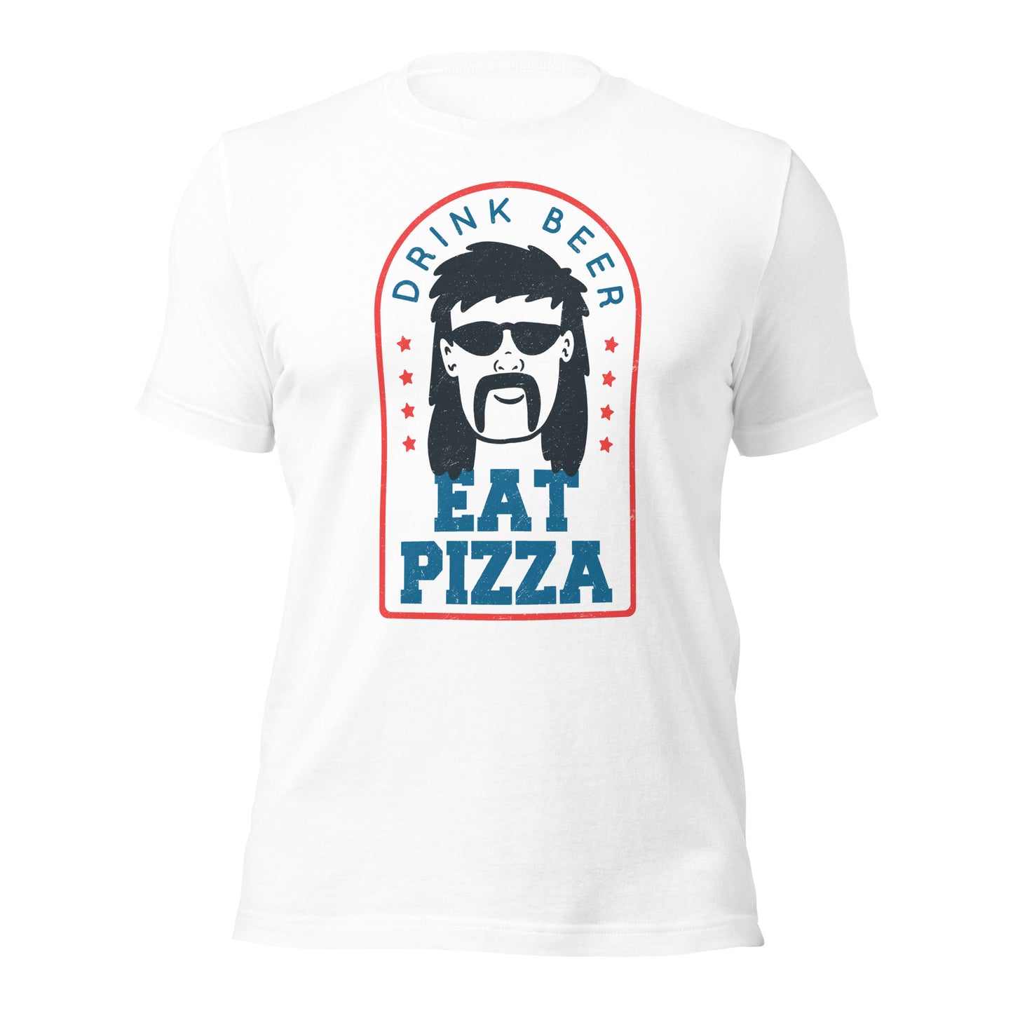 Drink Beer Eat Pizza Mullet T-Shirt