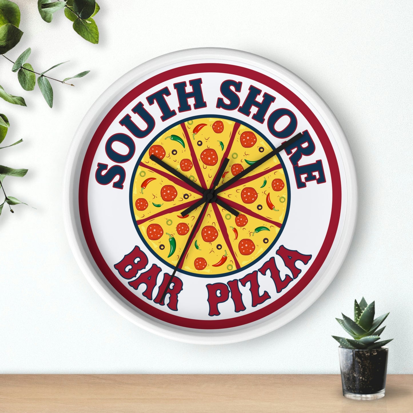South Shore Bar Pizza Wall Clock