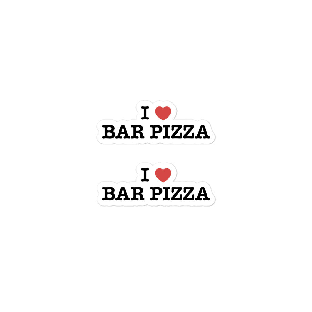 I Heart Bar Pizza Sticker