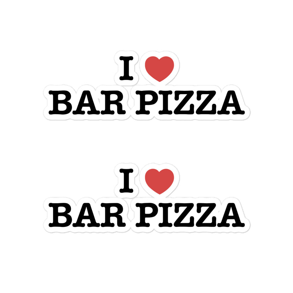 I Heart Bar Pizza Sticker