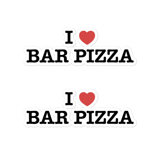 I Heart Bar Pizza Sticker