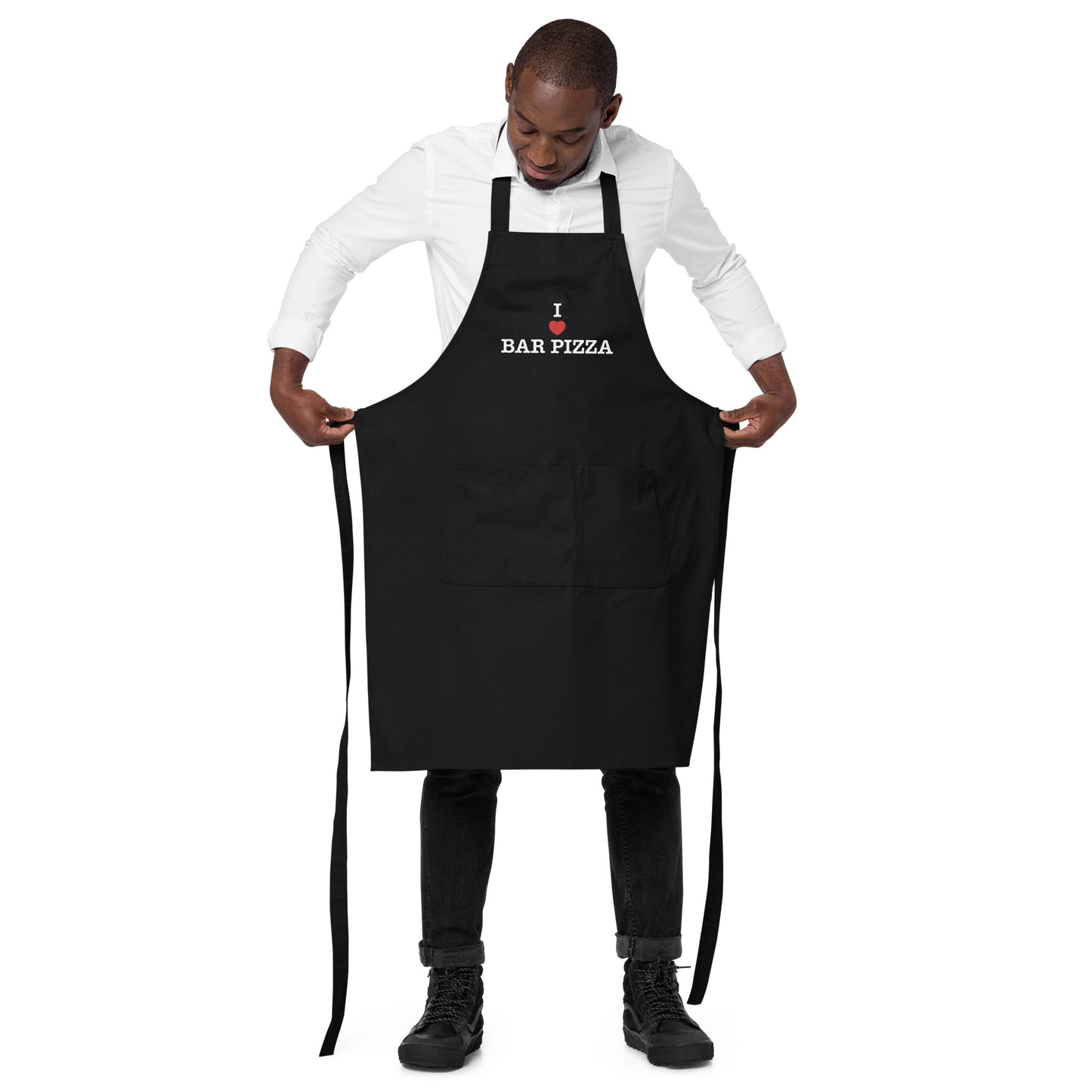 I Heart Bar Pizza - Home Chef Apron - Black