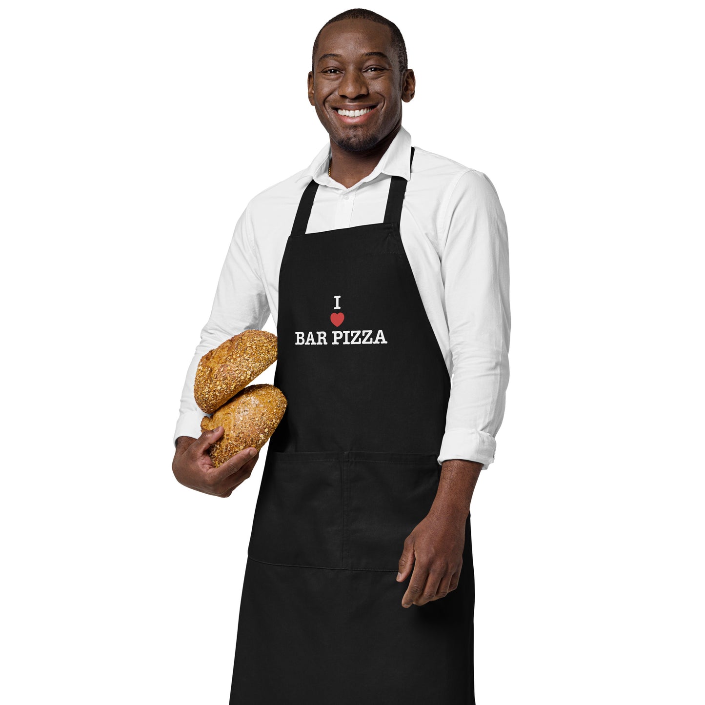 I Heart Bar Pizza - Home Chef Apron - Black