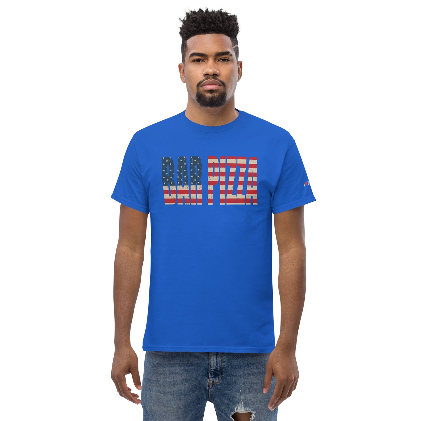 American Flag 4th of July Bar Pizza Shirt