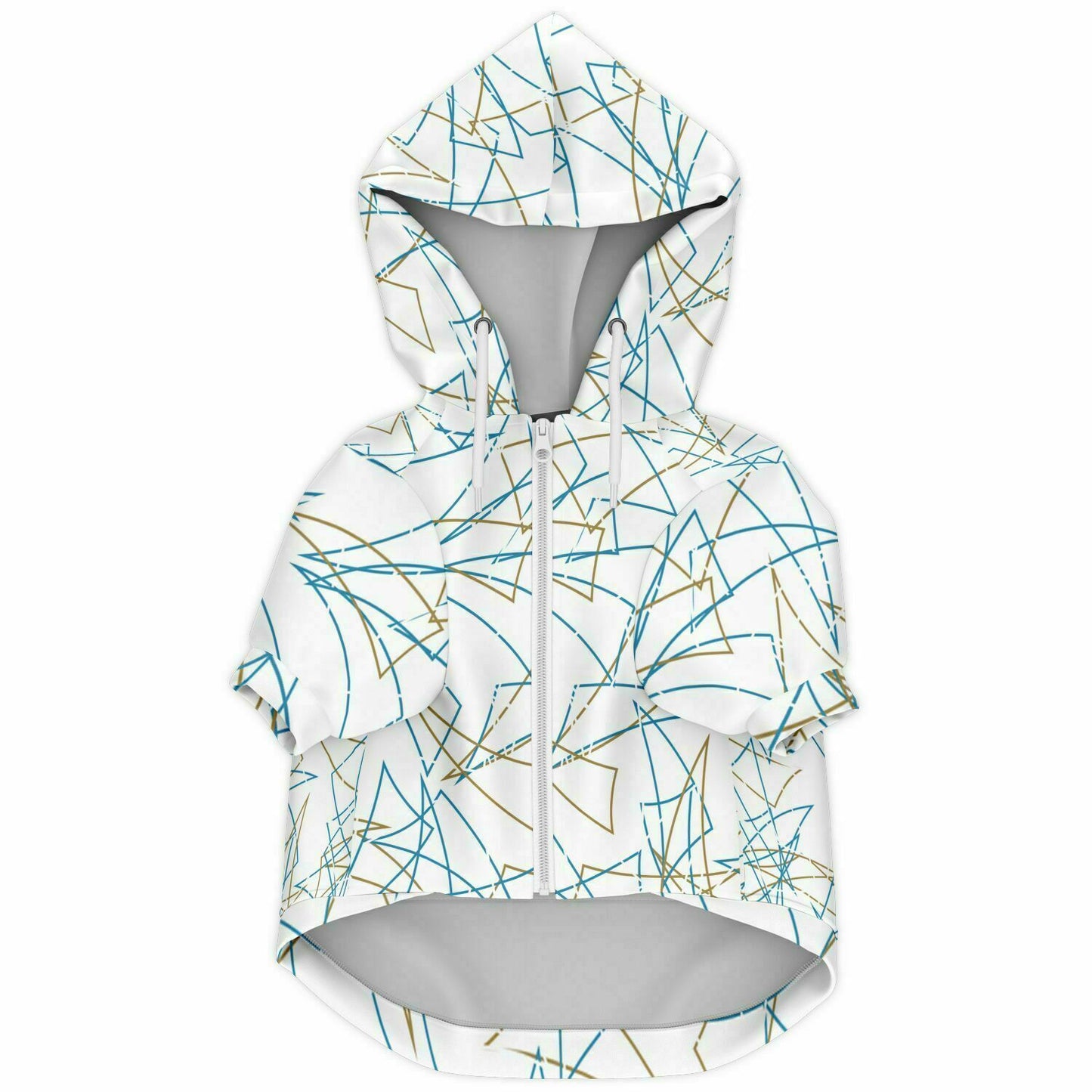 Athletic Dog Zip-Up Hoodie - AOP