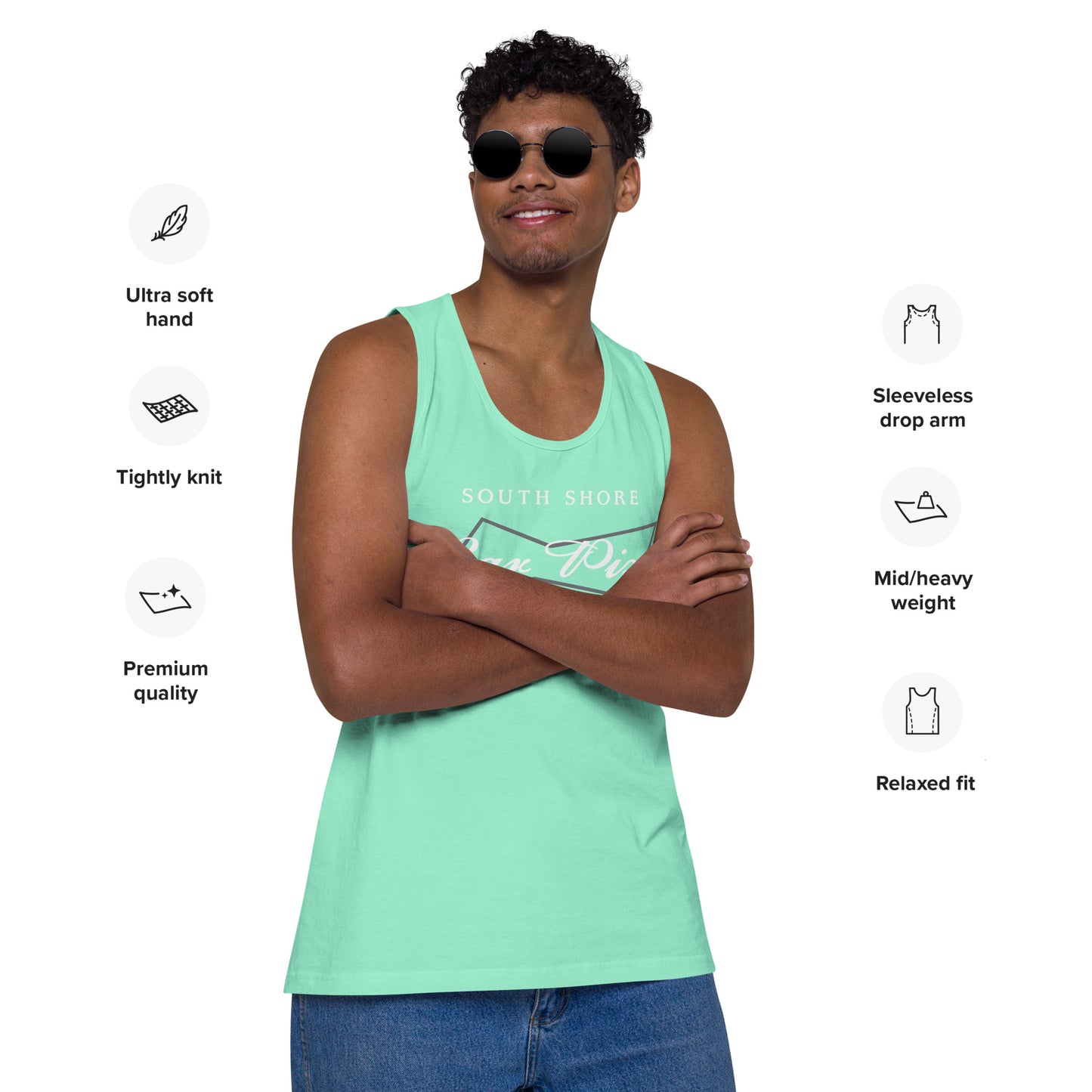 South Shore Bar Pizza Party Tank Top