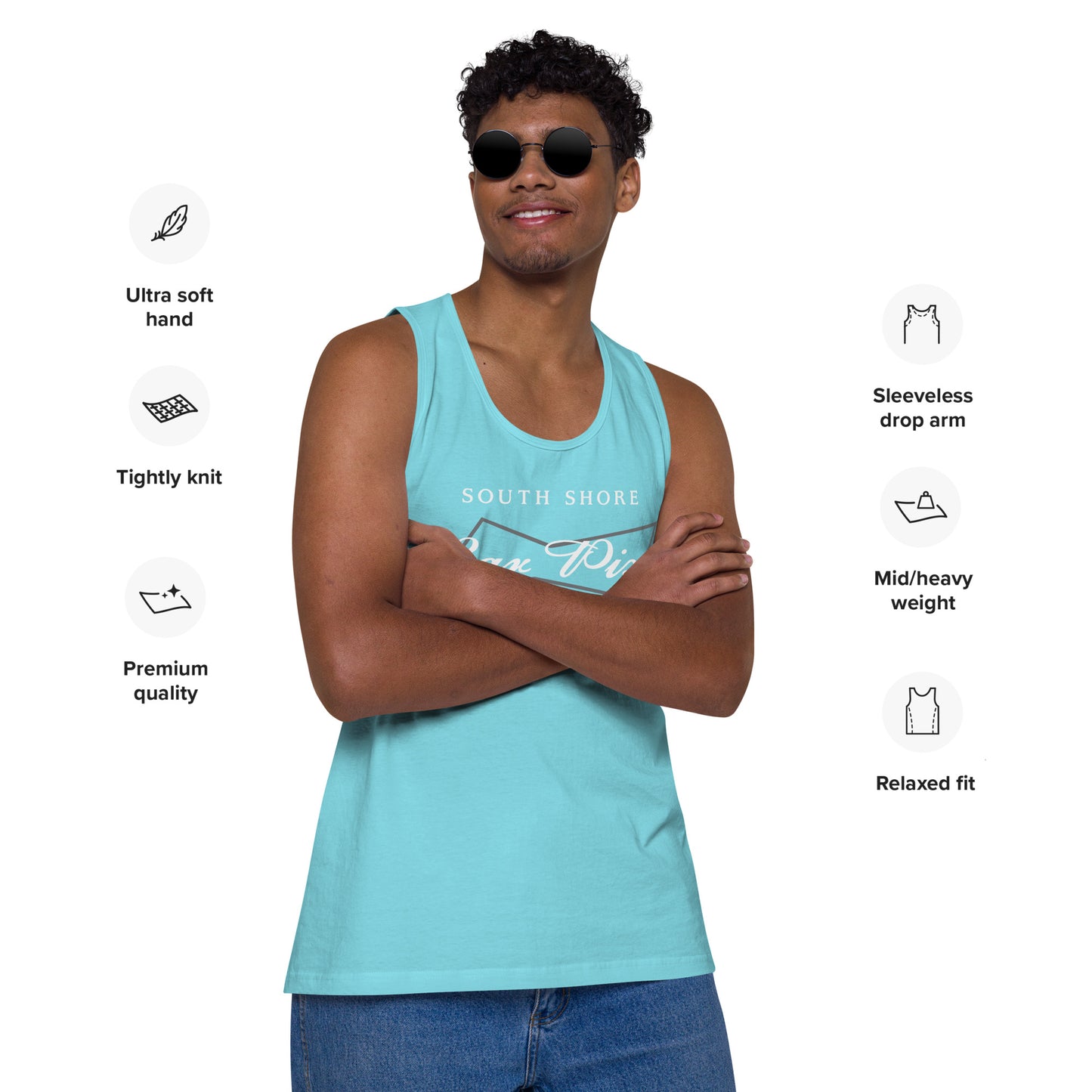 South Shore Bar Pizza Party Tank Top