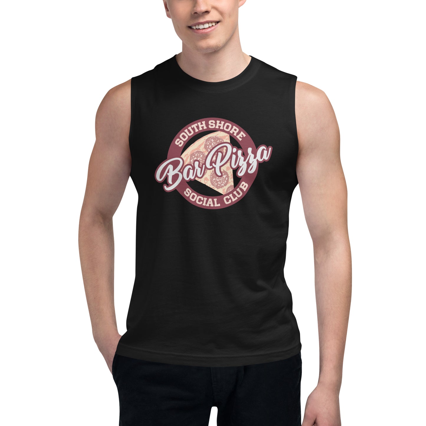 South Shore Bar Pizza Social Club Muscle Shirt Tank Top