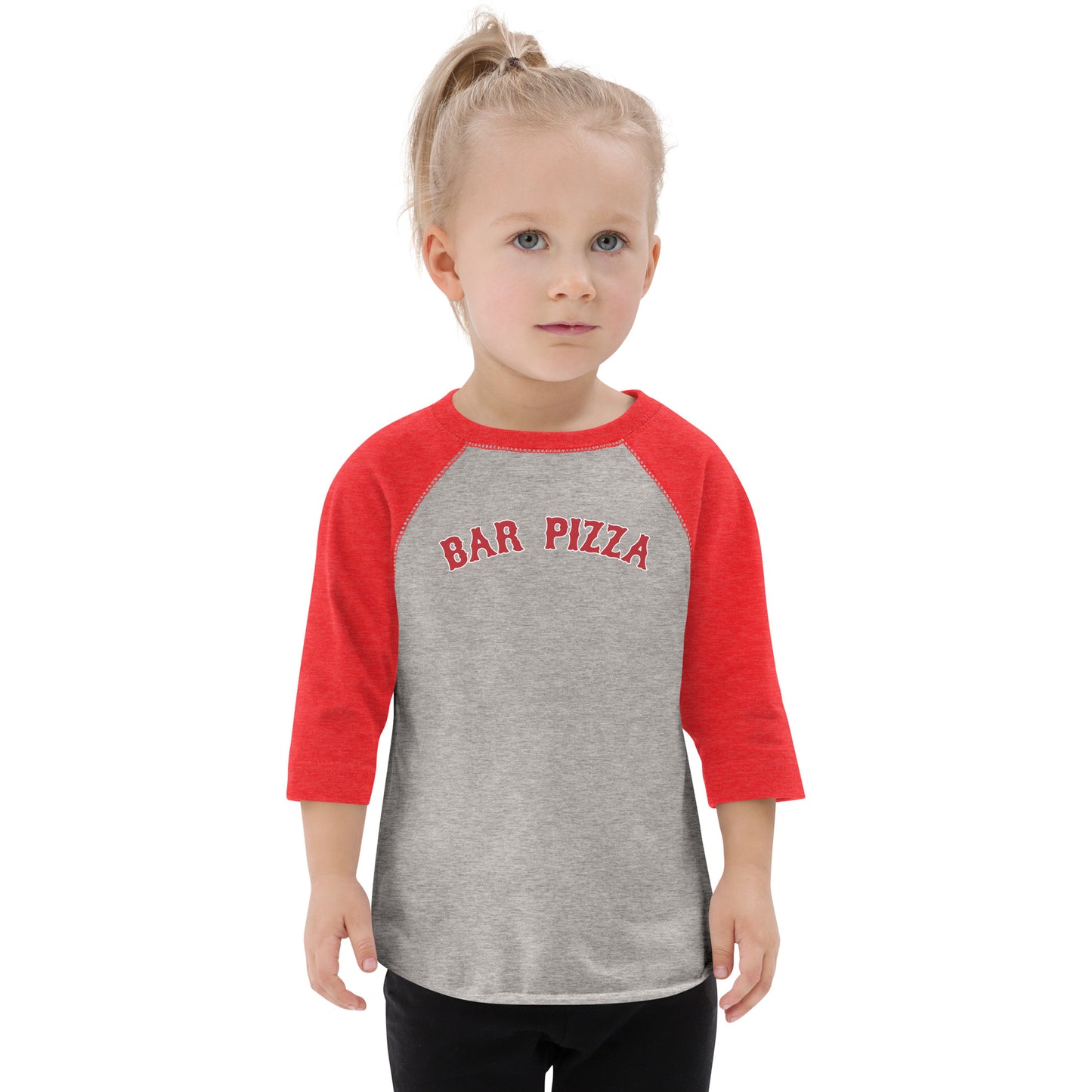 Toddler Bar Pizza Baseball Shirt