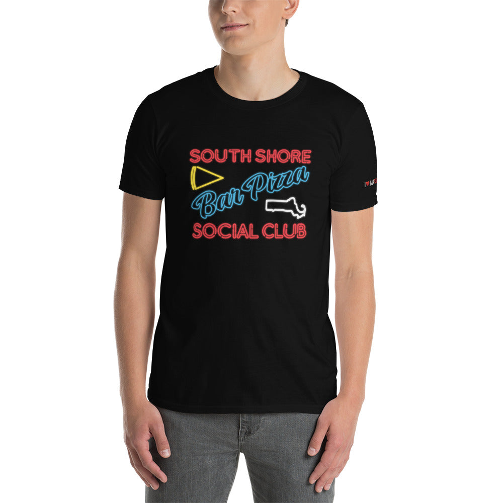SSBP South Shore Bar Pizza Social Club Neon Sign Tee