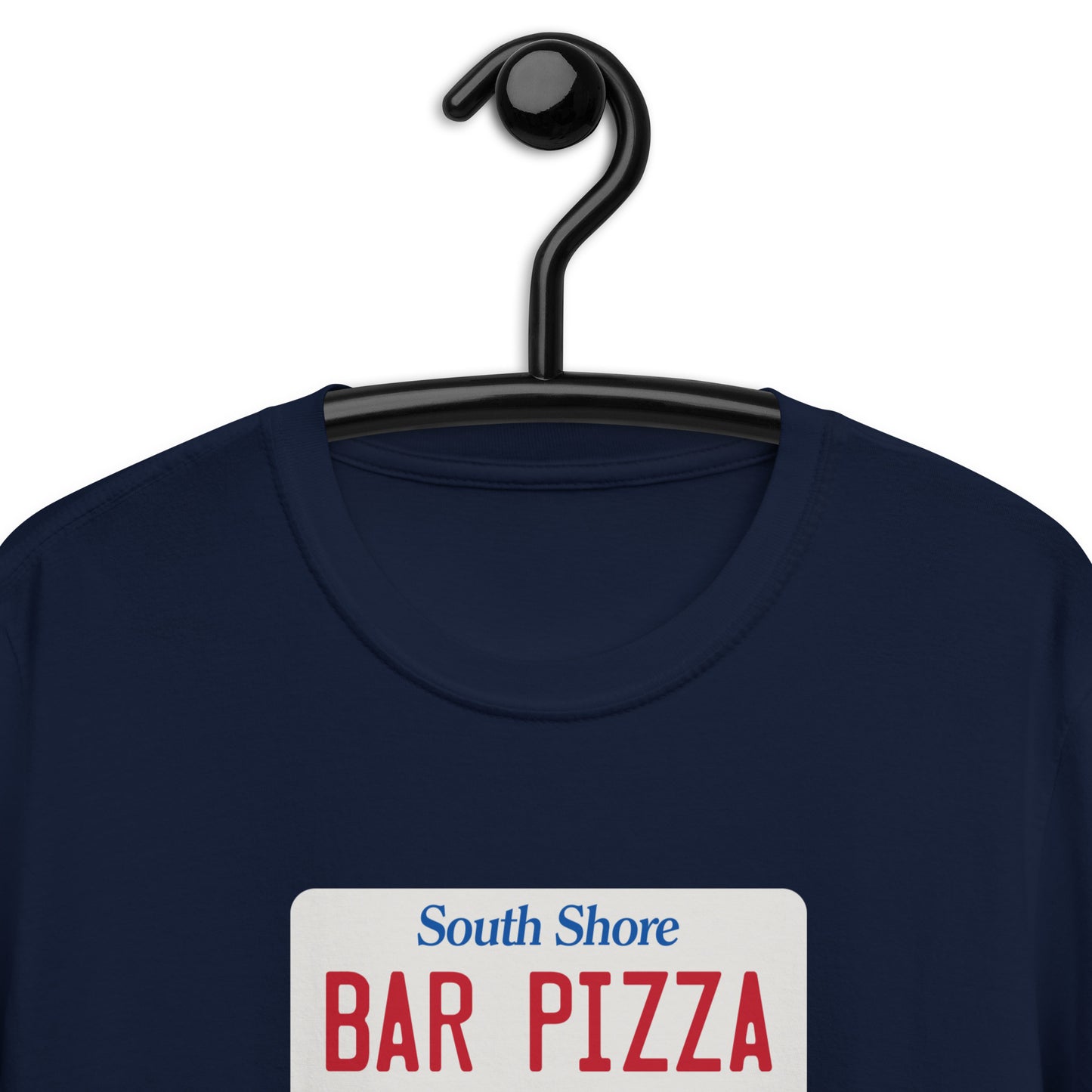 South Shore Bar Pizza Massachusetts License Plate Tee