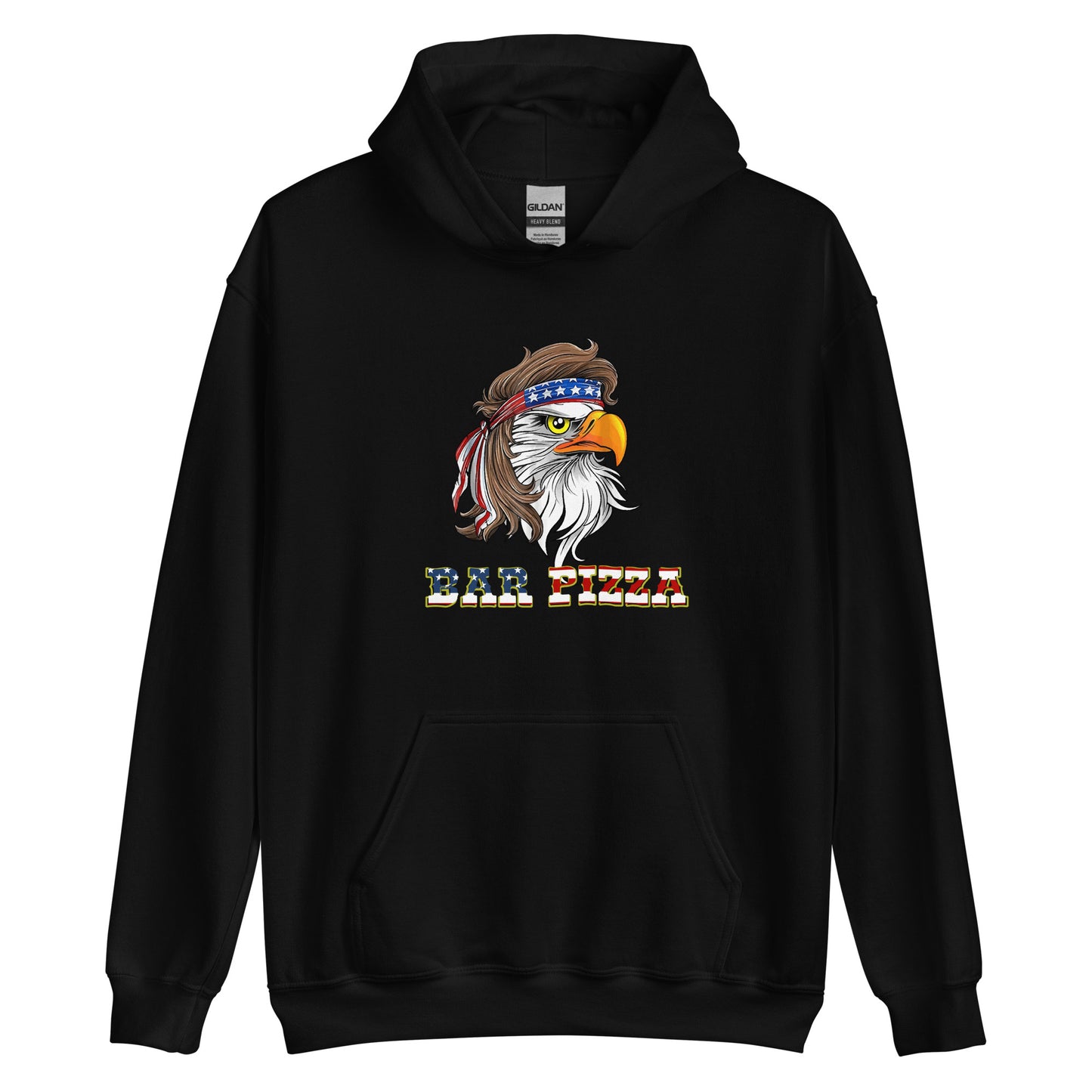 Merica Eagle Bar Pizza Hoodie