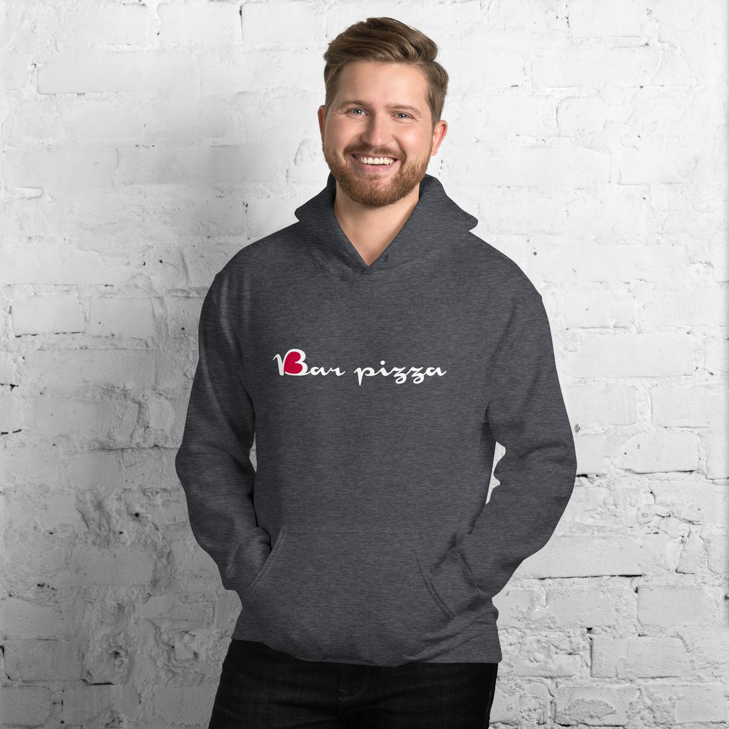 Bar Pizza Hoodie - Cursive Logo