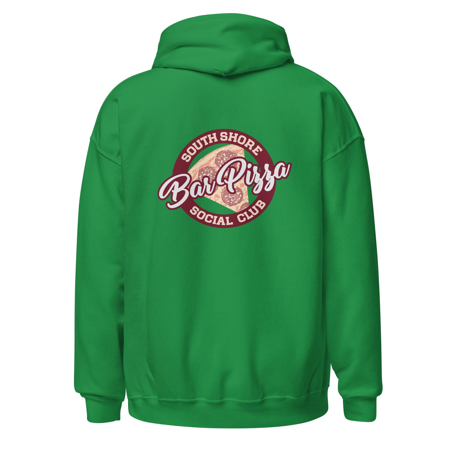 South South Bar Pizza Social Club Hoodie - State Logo Front - SSBPSC Logo on Back