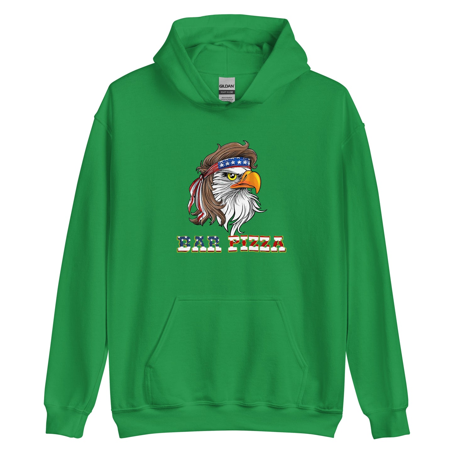 Merica Eagle Bar Pizza Hoodie