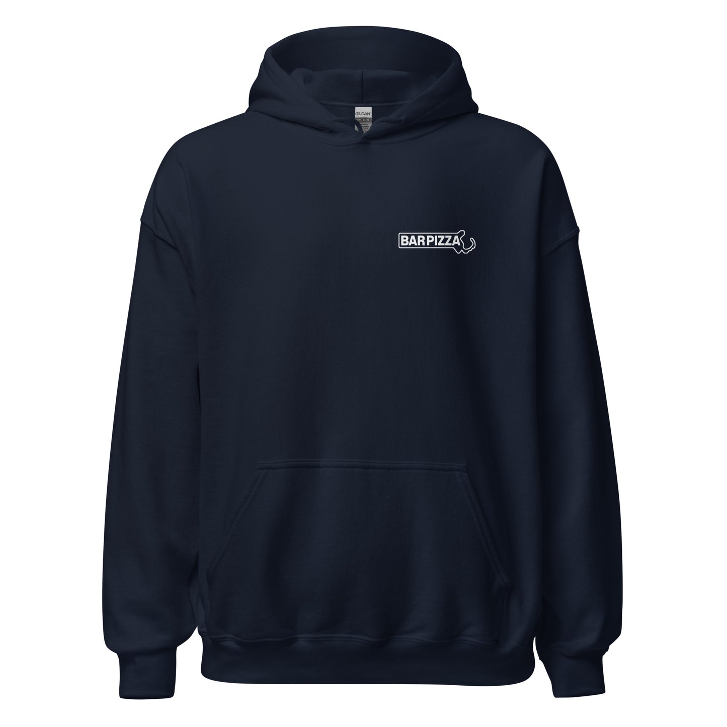South South Bar Pizza Social Club Hoodie - State Logo Front - SSBPSC Logo on Back