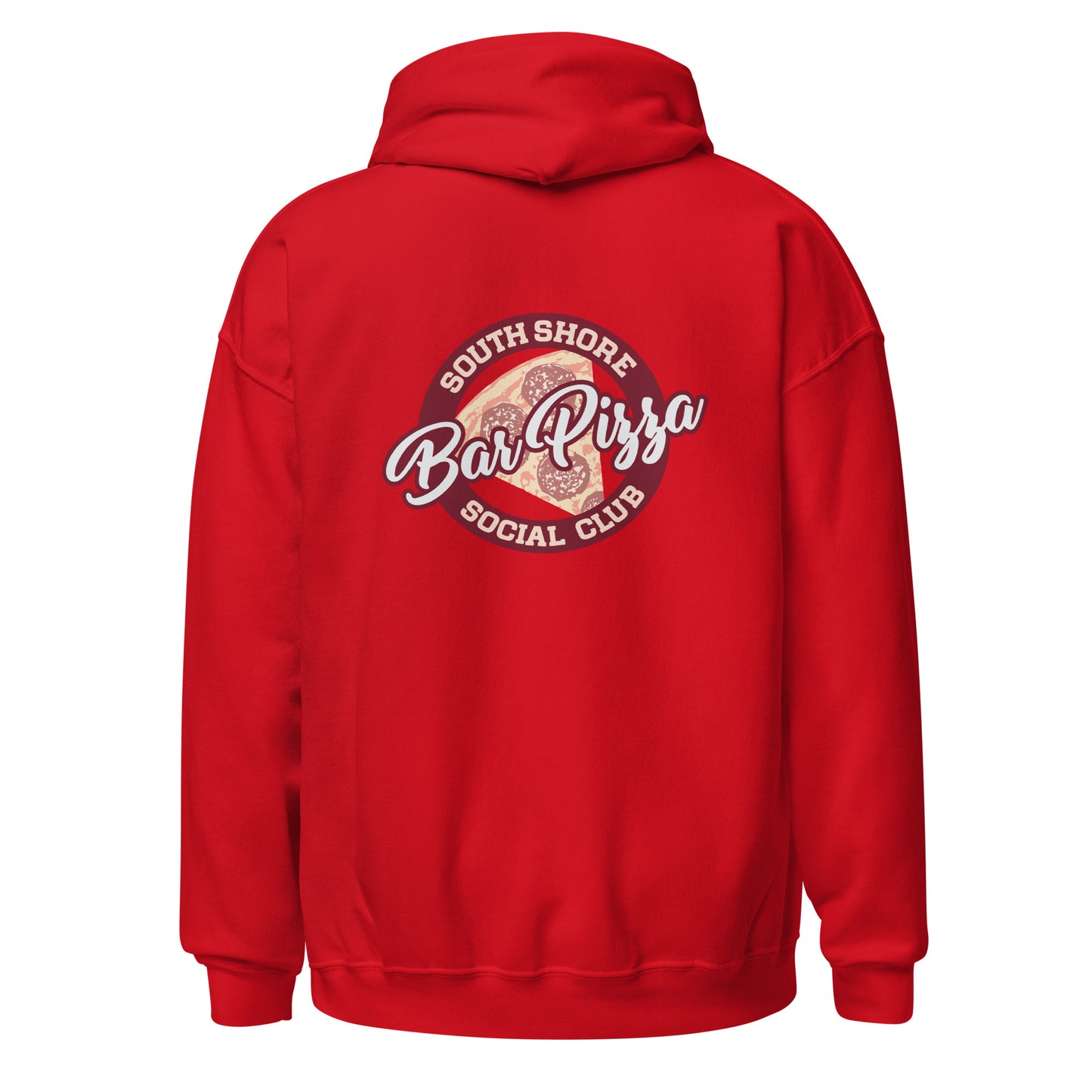 South South Bar Pizza Social Club Hoodie - State Logo Front - SSBPSC Logo on Back